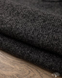 Merz b. Schwanen LOCC01 Merino Wool-Cashmere Crew Pullover - Grey Melange / Black