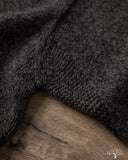 Merz b. Schwanen LOCC01 Merino Wool-Cashmere Crew Pullover - Grey Melange / Black