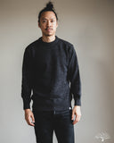 Merz b. Schwanen LOCC01 Merino Wool-Cashmere Crew Pullover - Grey Melange / Black