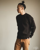 Merz b. Schwanen LOCC02 Relaxed Fit Merino-Cashmere Ribbed Pullover - Espresso