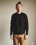 Merz b. Schwanen LOCC02 Relaxed Fit Merino-Cashmere Ribbed Pullover - Espresso