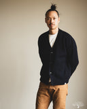 Merz b. Schwanen LOCG02 Merino-Cashmere Cardigan - Dark Navy