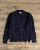 Merz b. Schwanen LOCG02 Merino-Cashmere Cardigan - Dark Navy