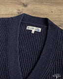 Merz b. Schwanen LOCG02 Merino-Cashmere Cardigan - Dark Navy