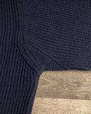 Merz b. Schwanen LOCG02 Merino-Cashmere Cardigan - Dark Navy