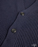 Merz b. Schwanen LOCG02 Merino-Cashmere Cardigan - Dark Navy