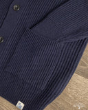 Merz b. Schwanen LOCG02 Merino-Cashmere Cardigan - Dark Navy
