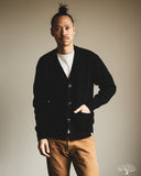 Merz b. Schwanen LOCG02 Merino-Cashmere Cardigan - Deep Black