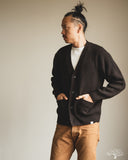 Merz b. Schwanen LOCG02 Merino-Cashmere Cardigan - Espresso