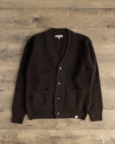 Merz b. Schwanen LOCG02 Merino-Cashmere Cardigan - Espresso