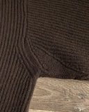 Merz b. Schwanen LOCG02 Merino-Cashmere Cardigan - Espresso