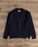 Merz b. Schwanen LOCG02 Merino Wool-Cashmere Cardigan - Dark Navy