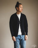 Merz b. Schwanen LOCG02 Merino Wool-Cashmere Cardigan - Dark Navy