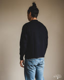 Merz b. Schwanen LOCG02 Merino Wool-Cashmere Cardigan - Dark Navy