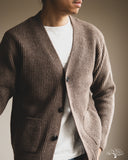 Merz b. Schwanen LOCG02 Merino Wool-Cashmere Cardigan - Grain