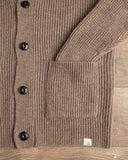 Merz b. Schwanen LOCG02 Merino Wool-Cashmere Cardigan - Grain