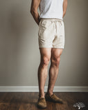 Merz b. Schwanen MALIBU01T 5" Lightweight Cotton Twill Shorts - Chalk