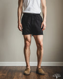 Merz b. Schwanen MALIBU01T 5" Lightweight Cotton Twill Shorts - Deep Black