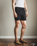 Merz b. Schwanen MALIBU01T 5" Lightweight Cotton Twill Shorts - Deep Black