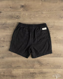 Merz b. Schwanen MALIBU01T 5" Lightweight Cotton Twill Shorts - Deep Black