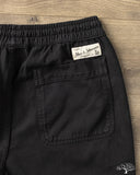 Merz b. Schwanen MALIBU01T 5" Lightweight Cotton Twill Shorts - Deep Black