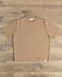 Merz b. Schwanen MERINOTEE01 Refined Knitted Merino Wool T-Shirt - Shore Sand