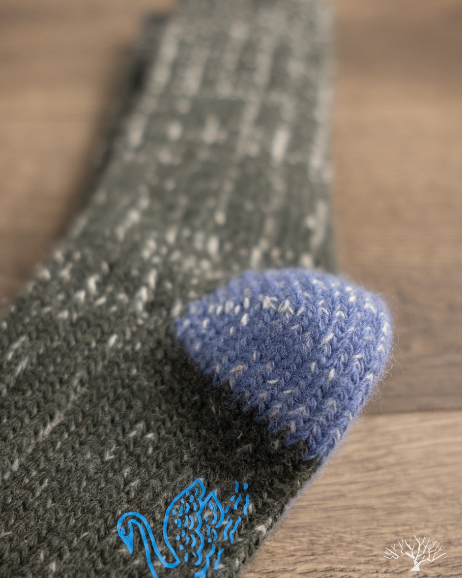 Merz b. Schwanen MW72 Extra Fine Merino Wool Socks - Army / Nature