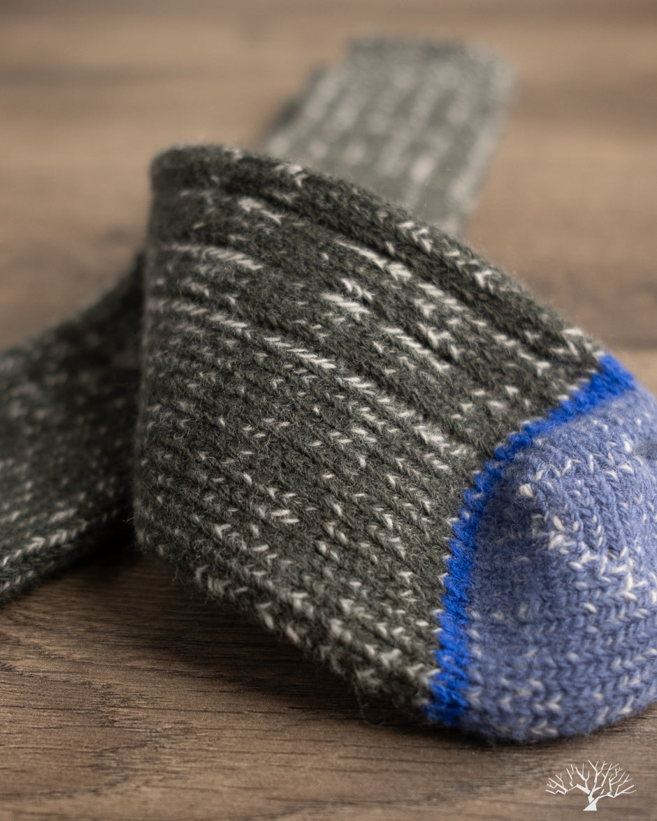 Merz b. Schwanen MW72 Extra Fine Merino Wool Socks - Army / Nature