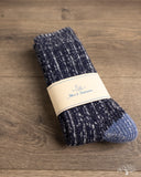 Merz b. Schwanen MW72 Extra Fine Merino Wool Socks - Ink / Nature