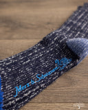 Merz b. Schwanen MW72 Extra Fine Merino Wool Socks - Ink / Nature
