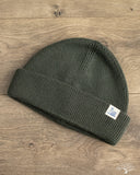 Merz b. Schwanen MWBN05 Merino Wool Ribbed Watch Cap - Army