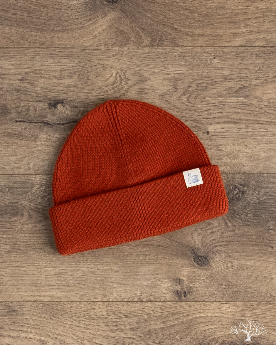 Merz b. Schwanen MWBN05 Merino Wool Ribbed Watch Cap - Clay