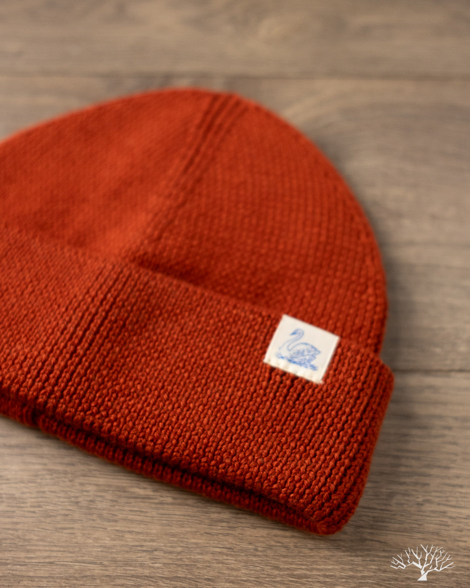 Merz b. Schwanen MWBN05 Merino Wool Ribbed Watch Cap - Clay