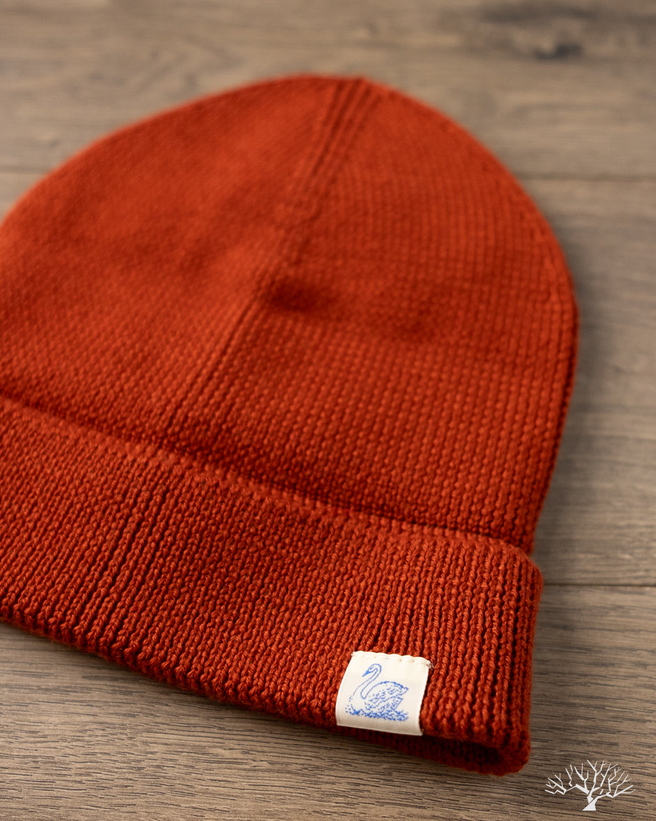 Merz b. Schwanen MWBN05 Merino Wool Ribbed Watch Cap - Clay