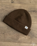 Merz b. Schwanen MWBN05 Merino Wool Ribbed Watch Cap - Coffee