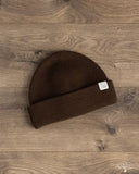 Merz b. Schwanen MWBN05 Merino Wool Ribbed Watch Cap - Coffee