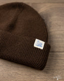 Merz b. Schwanen MWBN05 Merino Wool Ribbed Watch Cap - Coffee