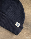 Merz b. Schwanen MWBN05 Merino Wool Ribbed Watch Cap - Dark Navy
