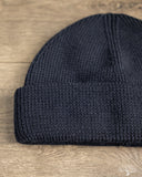 Merz b. Schwanen MWBN05 Merino Wool Ribbed Watch Cap - Dark Navy