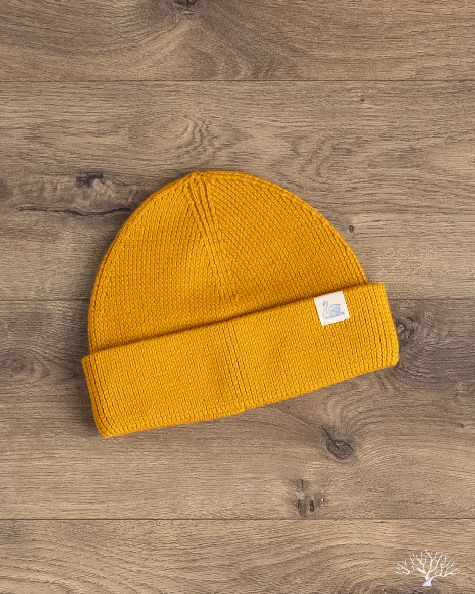 Merz b. Schwanen MWBN05 Merino Wool Ribbed Watch Cap - Honey