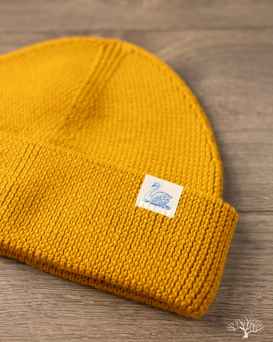 Merz b. Schwanen MWBN05 Merino Wool Ribbed Watch Cap - Honey