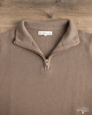 Merz b. Schwanen - MWZP04 Merino Wool Ribbed Half-Zip Pullover