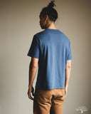 Merz b. Schwanen PIMATEE01 Organic Pima Cotton T-Shirt - Indigo Mid-Wash