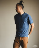 Merz b. Schwanen PIMATEE01 Organic Pima Cotton T-Shirt - Indigo Mid-Wash