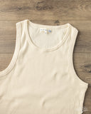 Merz b. Schwanen RIBTANK01 Ribbed Tank Top - Nature
