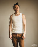 Merz b. Schwanen RIBTANK01 Ribbed Tank Top - Nature