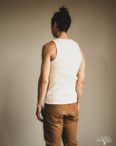 Merz b. Schwanen RIBTANK01 Ribbed Tank Top - Nature