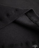 RIBTANK01 Ribbed Tank Top - Deep Black