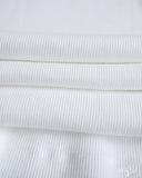 Merz b. Schwanen RIBTANK01 Ribbed Tank Top - White