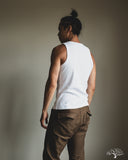 Merz b. Schwanen RIBTANK01 Ribbed Tank Top - White